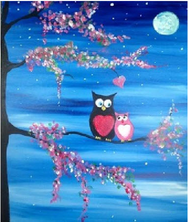 Owl Alway's Love You Painting